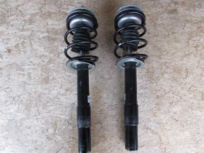 BMW Front Struts and Springs (Left and Right Set) Bilstein Sport Suspension 31316766997 E60 535i 545i 550i4